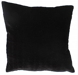 Velvet cushion (black) (cushion cover) 45 x 45 cm