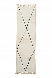 Kilim Moroccan Berber rug Beni Ourain 300 x 85 cm