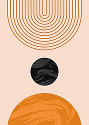 Wilton rug - Toulouse (black/orange)