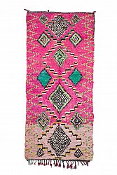 Moroccan Berber rug Boucherouite 305 x 130 cm