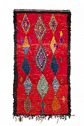 Moroccan Berber rug Boucherouite 290 x 150 cm