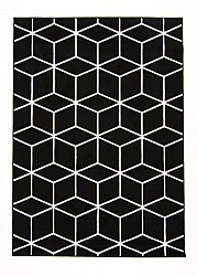 Wilton rug - Florence Square (black)