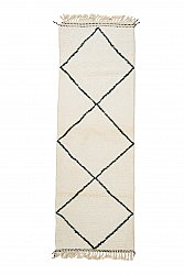 Kilim Moroccan Berber rug Beni Ourain 285 x 95 cm