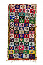 Moroccan Berber rug Boucherouite 290 x 145 cm