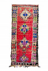 Moroccan Berber rug Boucherouite 305 x 130 cm