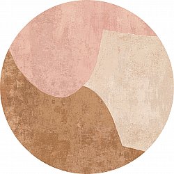 Round rug - Lazio (beige/pink)
