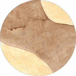 Round rug - Nisa (brown/beige)