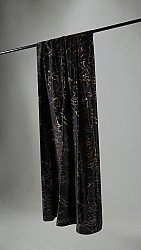 Curtains - Velvet curtains Florina (black/gold)