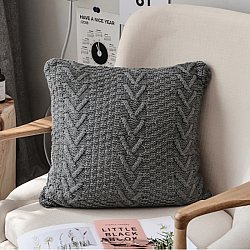 Cushion cover - Knit Macrame 45 x 45 cm (grey)