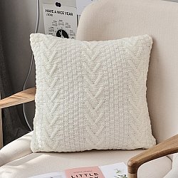 Cushion cover - Knit Macrame 45 x 45 cm (white)