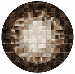 Round rug - Livada (brown/multi)