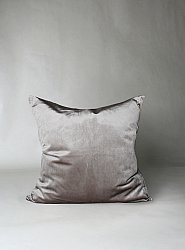Velvet cushion cover - Marlyn (light grey)