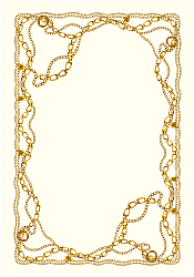 Wilton rug - Silea (white/gold)