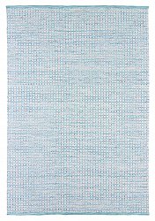 Wool rug - Snowshill (turquoise/white)