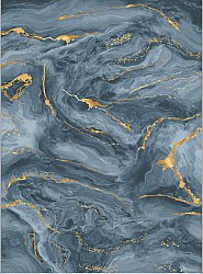 Wilton rug - Storm (blue/gold)