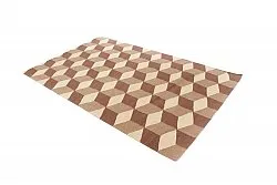 Wool rug - Floriáda (beige/brown)