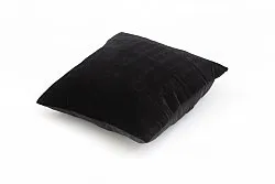 Velvet cushion (black) (cushion cover) 45 x 45 cm