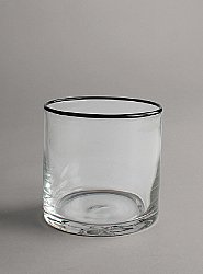 Candle holder M - Harmony (clear/black)