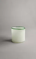 Candle holder M - Harmony (white/green)