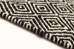 Wool rug - Varella (black/white)