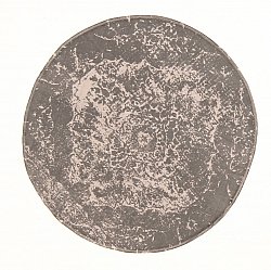 Rag rugs - Cassis (round) (grey)