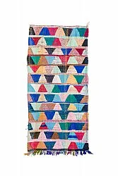 Moroccan Berber rug Boucherouite 140 x 290 cm