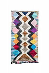 Moroccan Berber rug Boucherouite 140 x 270 cm