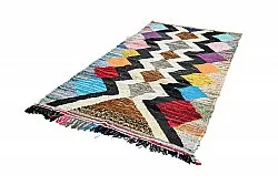 Moroccan Berber rug Boucherouite 140 x 270 cm