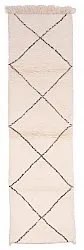 Kilim Moroccan Berber rug Beni Ourain 305 x 85 cm