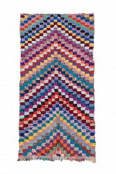 Moroccan Berber rug Boucherouite 245 x 125 cm