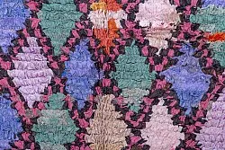 Moroccan Berber rug Boucherouite 245 x 100 cm