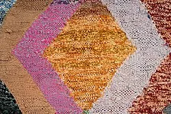 Moroccan Berber rug Boucherouite 135 x 260 cm