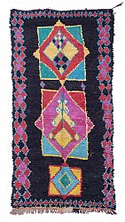 Moroccan Berber rug Boucherouite 290 x 140 cm