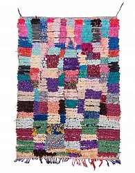 Moroccan Berber rug Boucherouite 210 x 150 cm