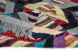 Moroccan Berber rug Boucherouite 140 x 290 cm