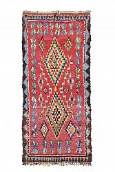 Moroccan Berber rug Boucherouite 290 x 130 cm