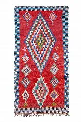 Moroccan Berber rug Boucherouite 295 x 150 cm