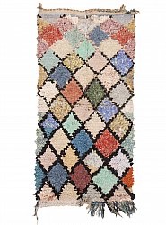 Moroccan Berber rug Boucherouite 175 x 90 cm