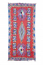 Moroccan Berber rug Boucherouite 290 x 140 cm