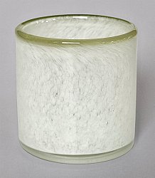 Candle holder S - Harmony (white/green)
