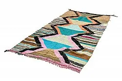 Moroccan Berber rug Boucherouite 135 x 265 cm