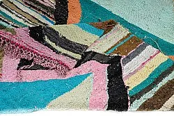 Moroccan Berber rug Boucherouite 135 x 265 cm