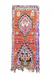 Moroccan Berber rug Boucherouite 220 x 105 cm