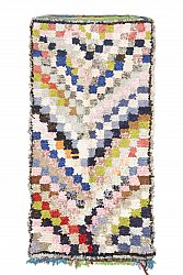Moroccan Berber rug Boucherouite 210 x 115 cm