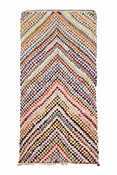Moroccan Berber rug Boucherouite 300 x 145 cm
