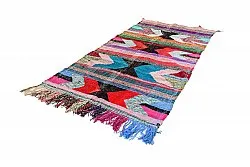 Moroccan Berber rug Boucherouite 135 x 270 cm