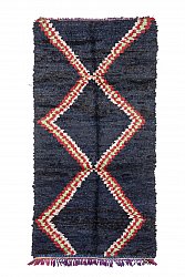 Moroccan Berber rug Boucherouite 265 x 135 cm
