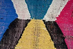 Moroccan Berber rug Boucherouite 150 x 275 cm