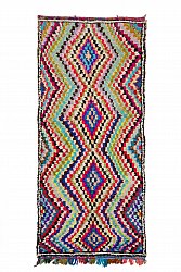 Moroccan Berber rug Boucherouite 335 x 140 cm