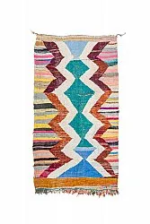 Moroccan Berber rug Boucherouite 125 x 225 cm